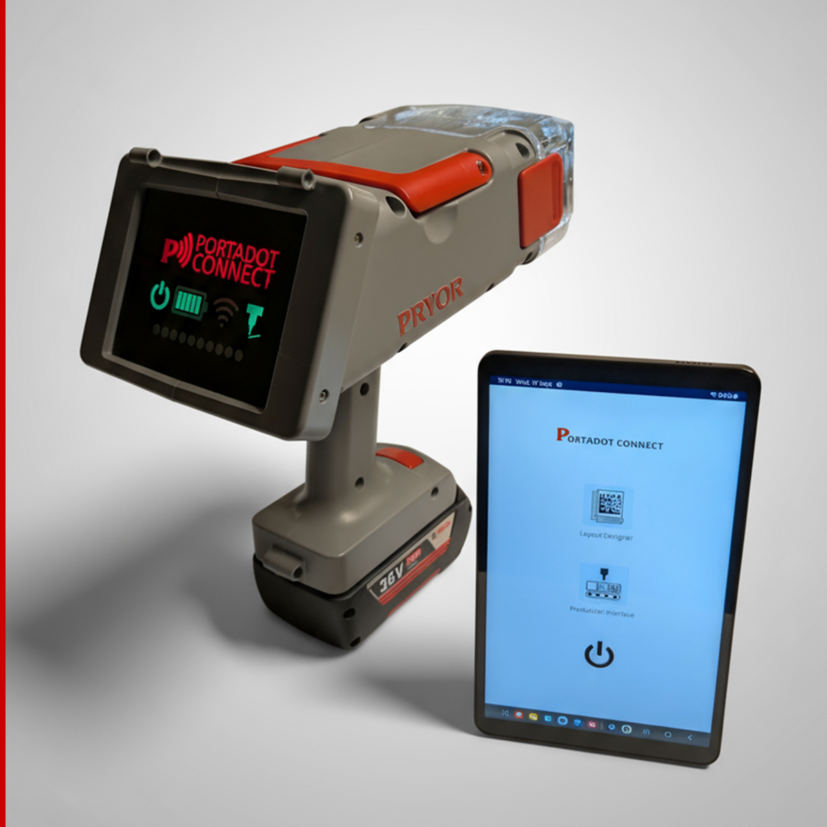 Pryor-PortaDot-60-30-Connect-Handheld-app-controlled-Dot-Peen-Marking-Machine