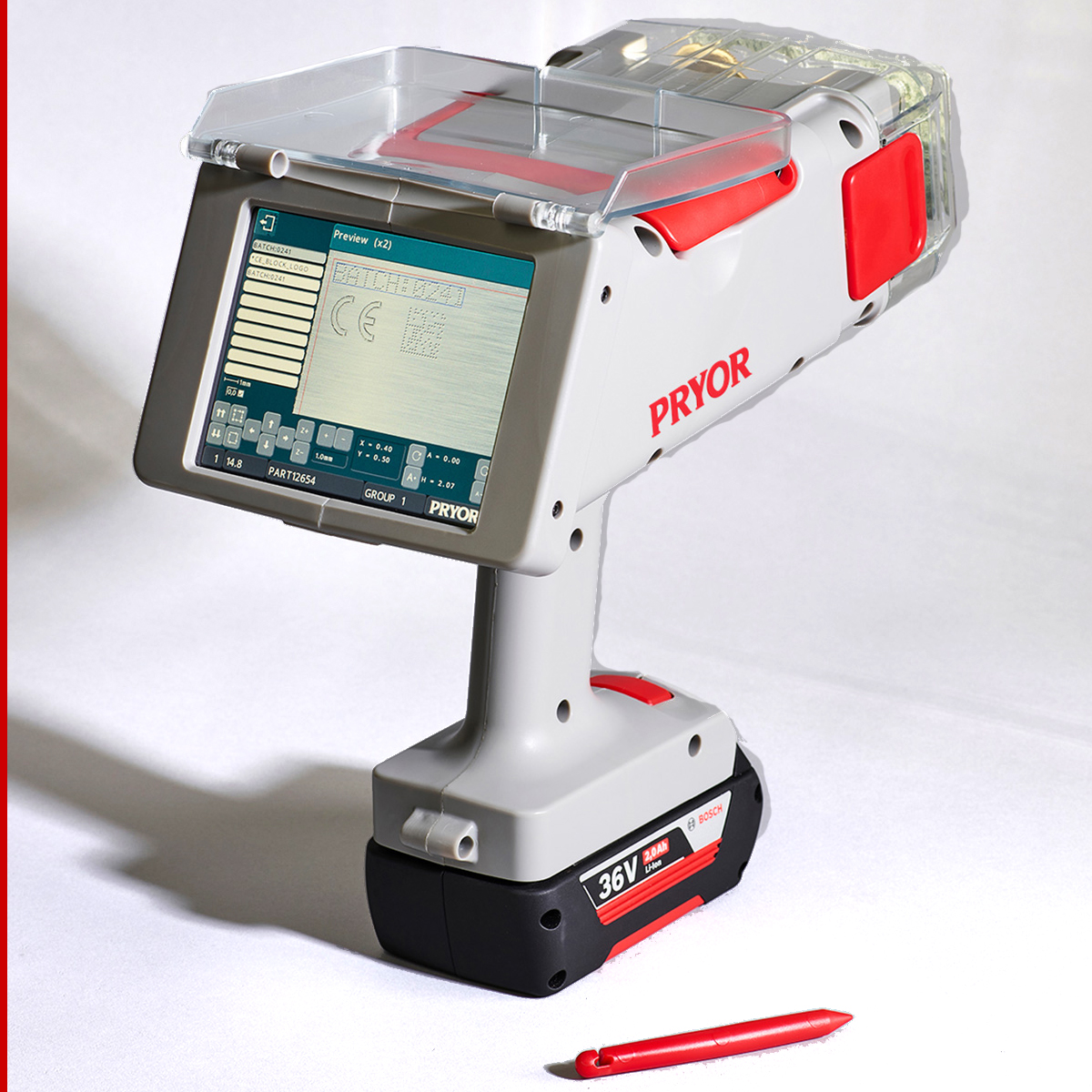 Pryor-PortaDot-60-30-Touch---Portable-Dot-Peen-Marking-Machine