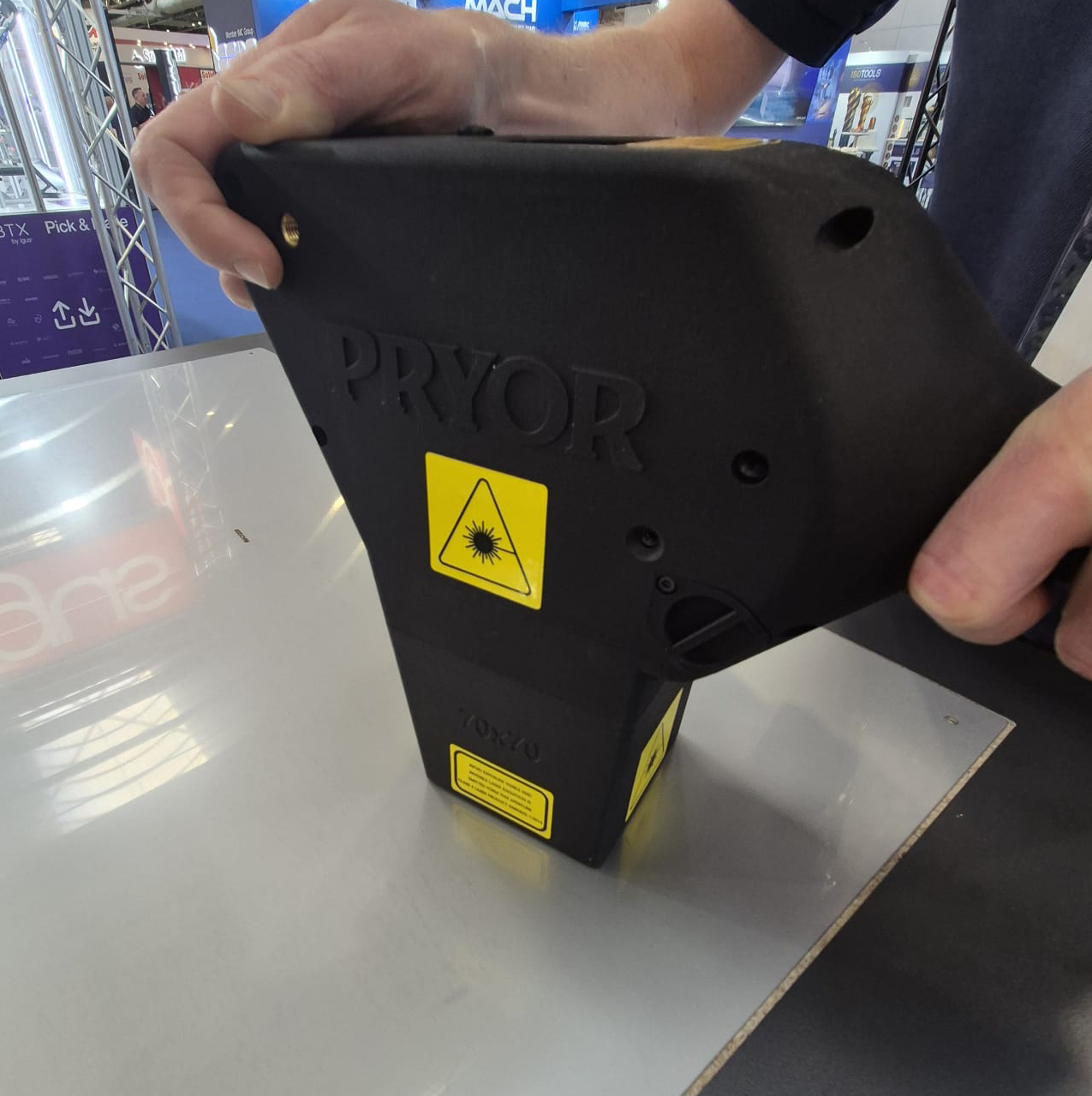 Pryor-Portable-Laser-in-Use